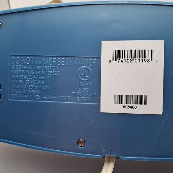 Conair ION Shine Hot Rollers CHV26IR REPLACEMENT BASE ONLY Tested & Works! Blue - Picture 5 of 5